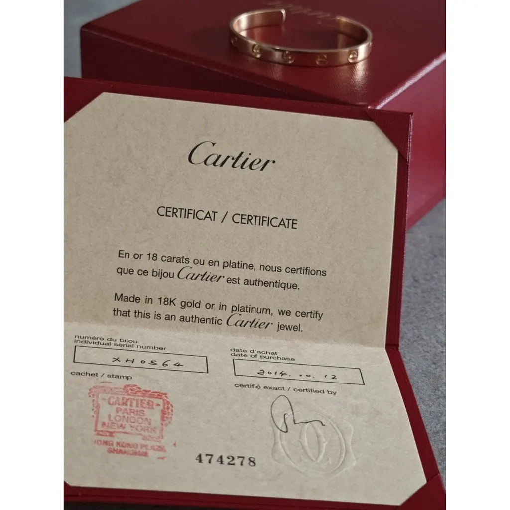 Cartier Love Pink Gold Bracelet MultiColor Very good - Back View