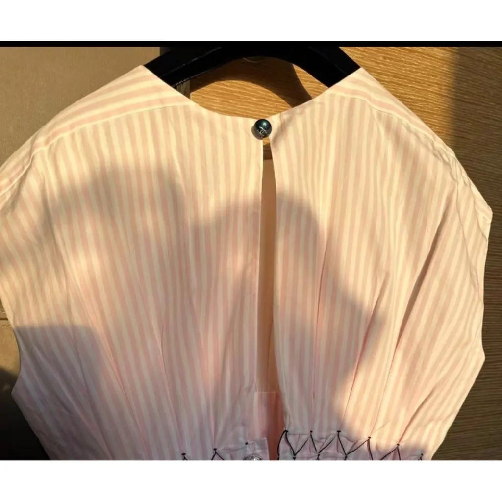 Chanel Pink Cotton Top Pink Cotton Very good - Box View