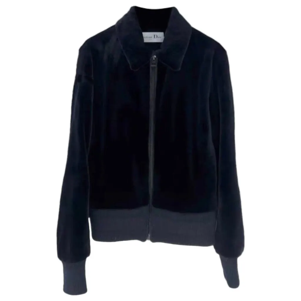 Dior Black Mink Coat Black Very good - Front View