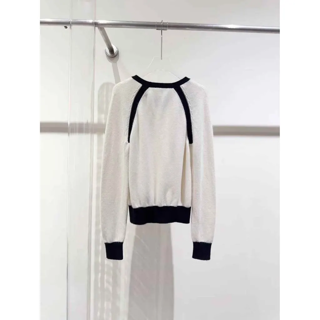 Chanel White Cashmere Knitwear White Cashmere Very good - Back View