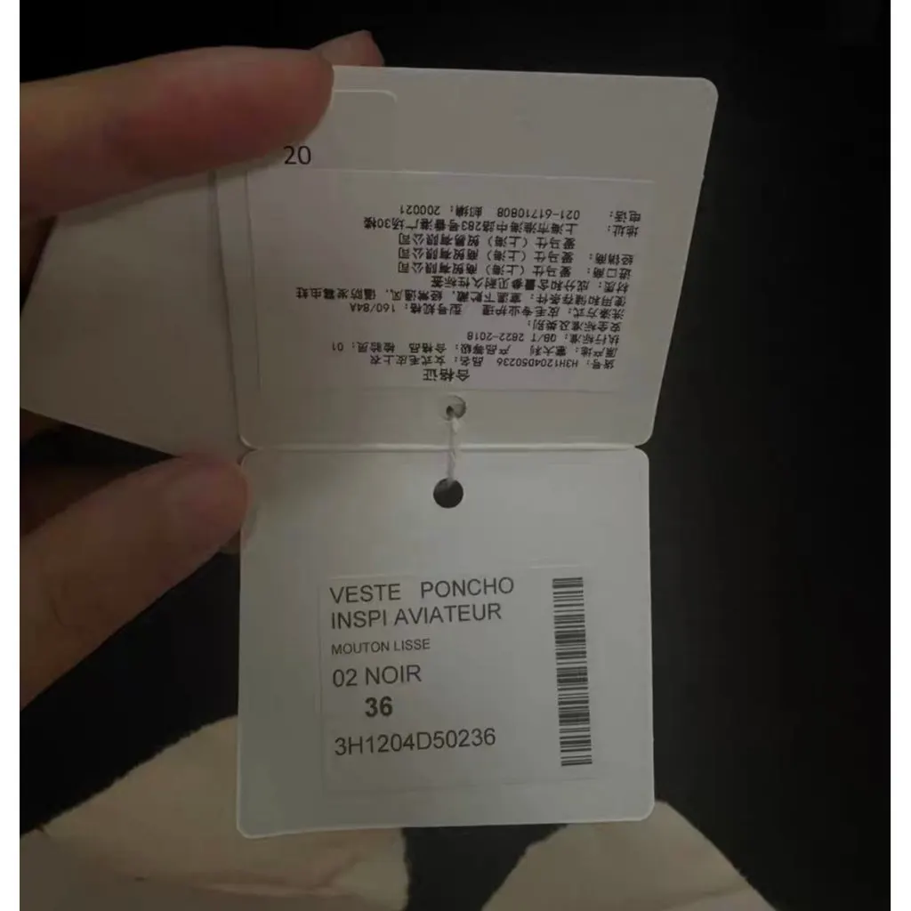 Hermes Black Shearling Coat Black Shearling Never worn, with tag - Model View