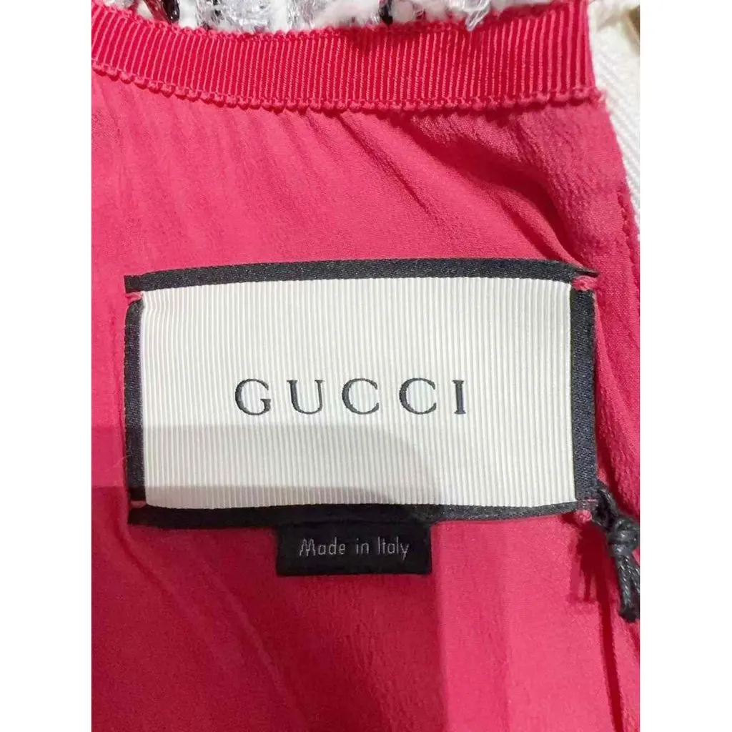 Gucci Tweed Dress MultiColor Tweed Never worn, with tag - Model View