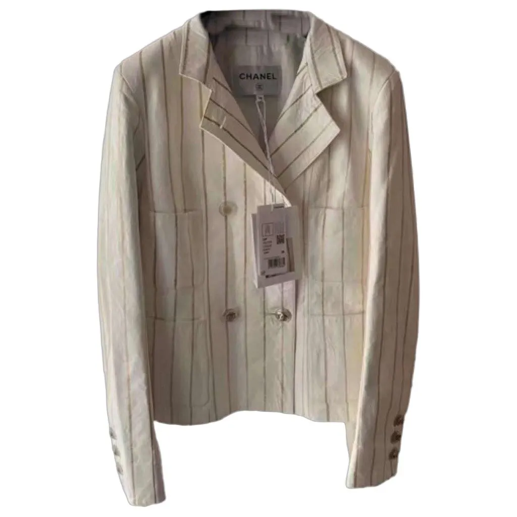 Chanel La Petite Veste Noire Leather Jacket MultiColor Leather Never worn, with tag - Front View