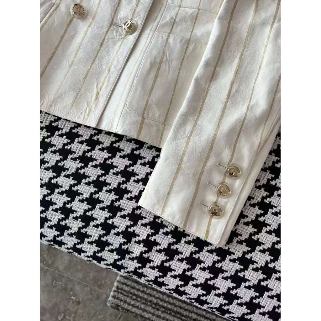 Chanel La Petite Veste Noire Leather Jacket MultiColor Leather Never worn, with tag - Box View