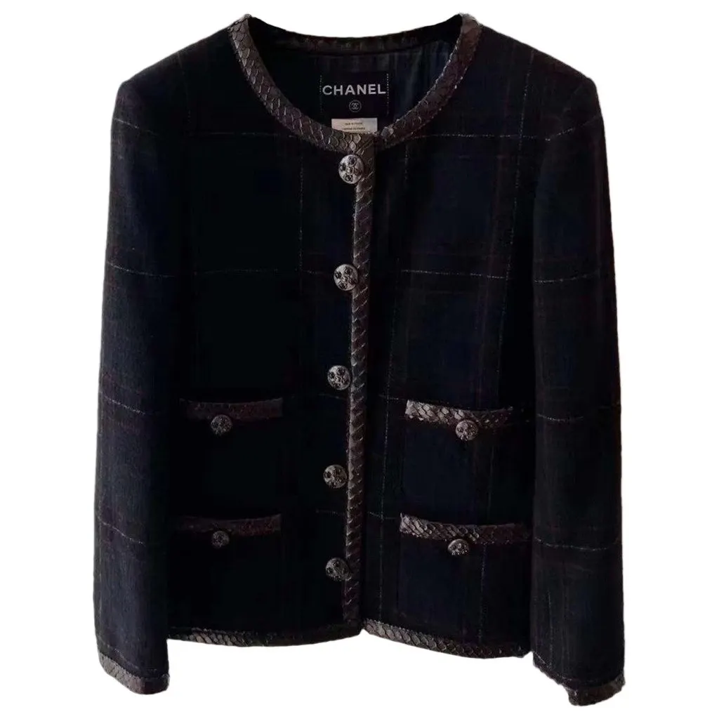 Chanel La Petite Veste Noire Tweed Jacket MultiColor Tweed Very good - Front View
