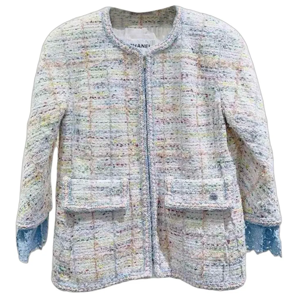 Chanel La Petite Veste Noire Tweed Jacket MultiColor Tweed Very good - Front View