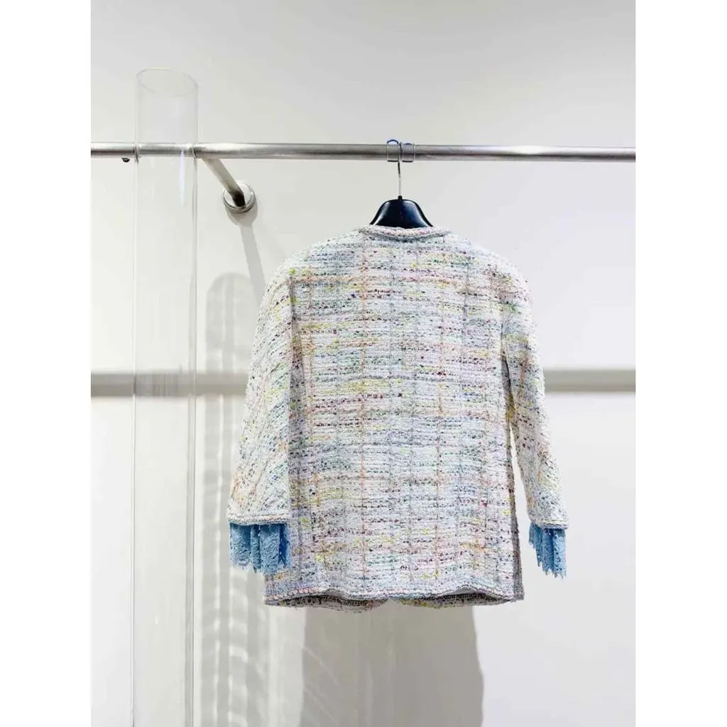 Chanel La Petite Veste Noire Tweed Jacket MultiColor Tweed Very good - Back View
