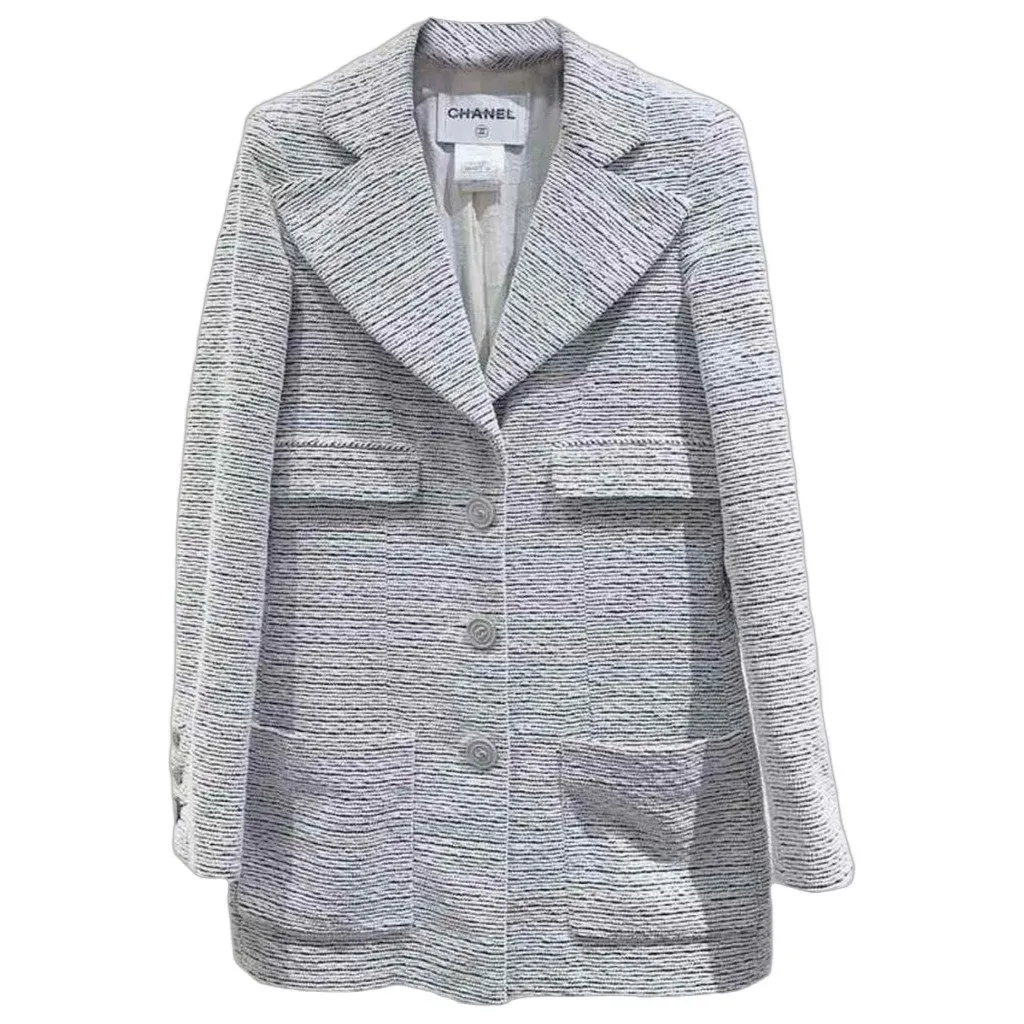Chanel La Petite Veste Noire Tweed Jacket MultiColor Tweed Very good - Front View