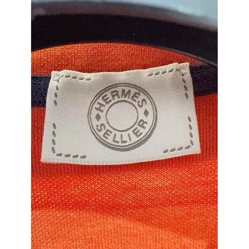 Hermes Orange Cotton Top Orange Cotton Very good - Back View