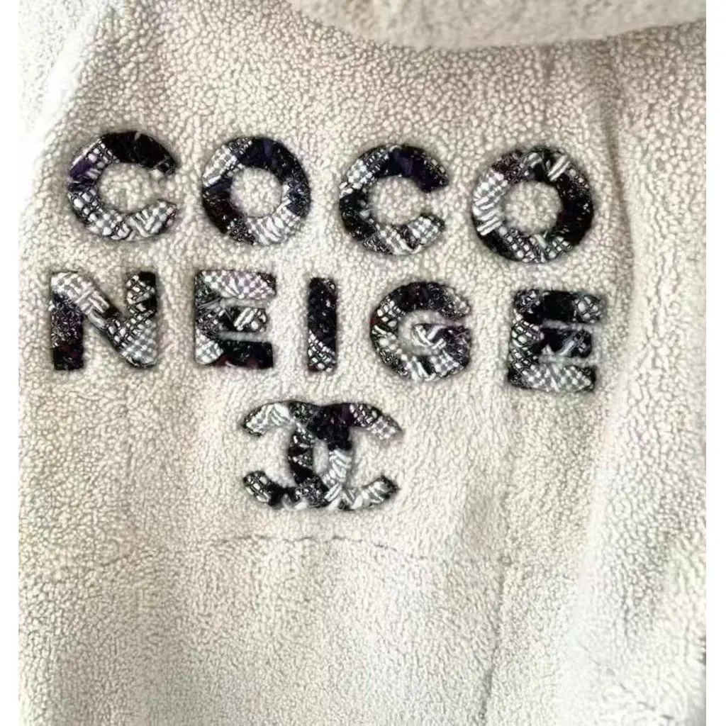 Chanel Shearling Coat MultiColor Shearling Very good - Box View