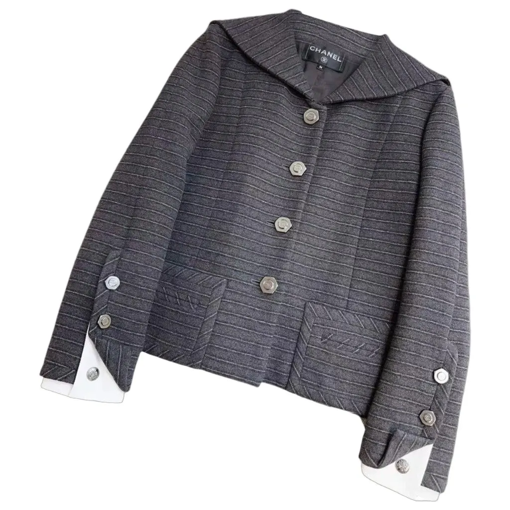 Chanel La Petite Veste Noire Cashmere Jacket MultiColor Cashmere Very good - Front View