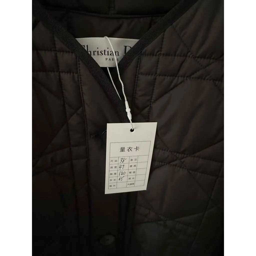 Dior Black Polyester Leather Jacket Black Polyester Very good - Model View