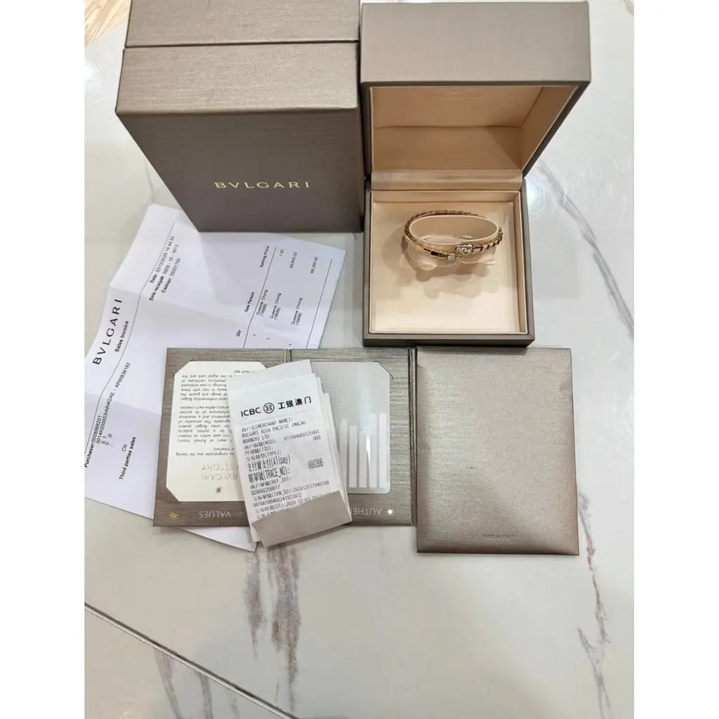 Bvlgari Serpenti Pink Gold Bracelet MultiColor Very good - Box View