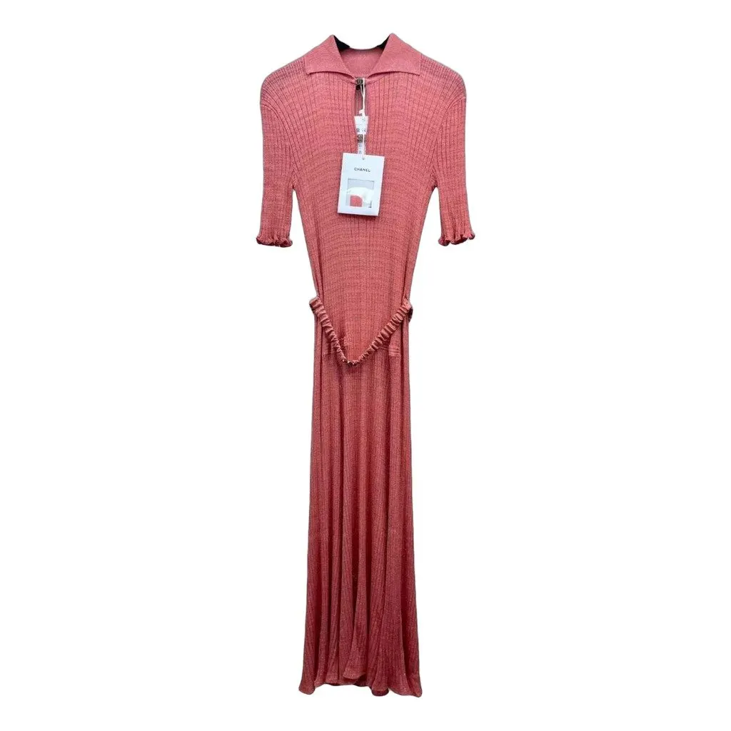 Chanel Viscose Dress MultiColor Viscose Never worn, with tag - Front View