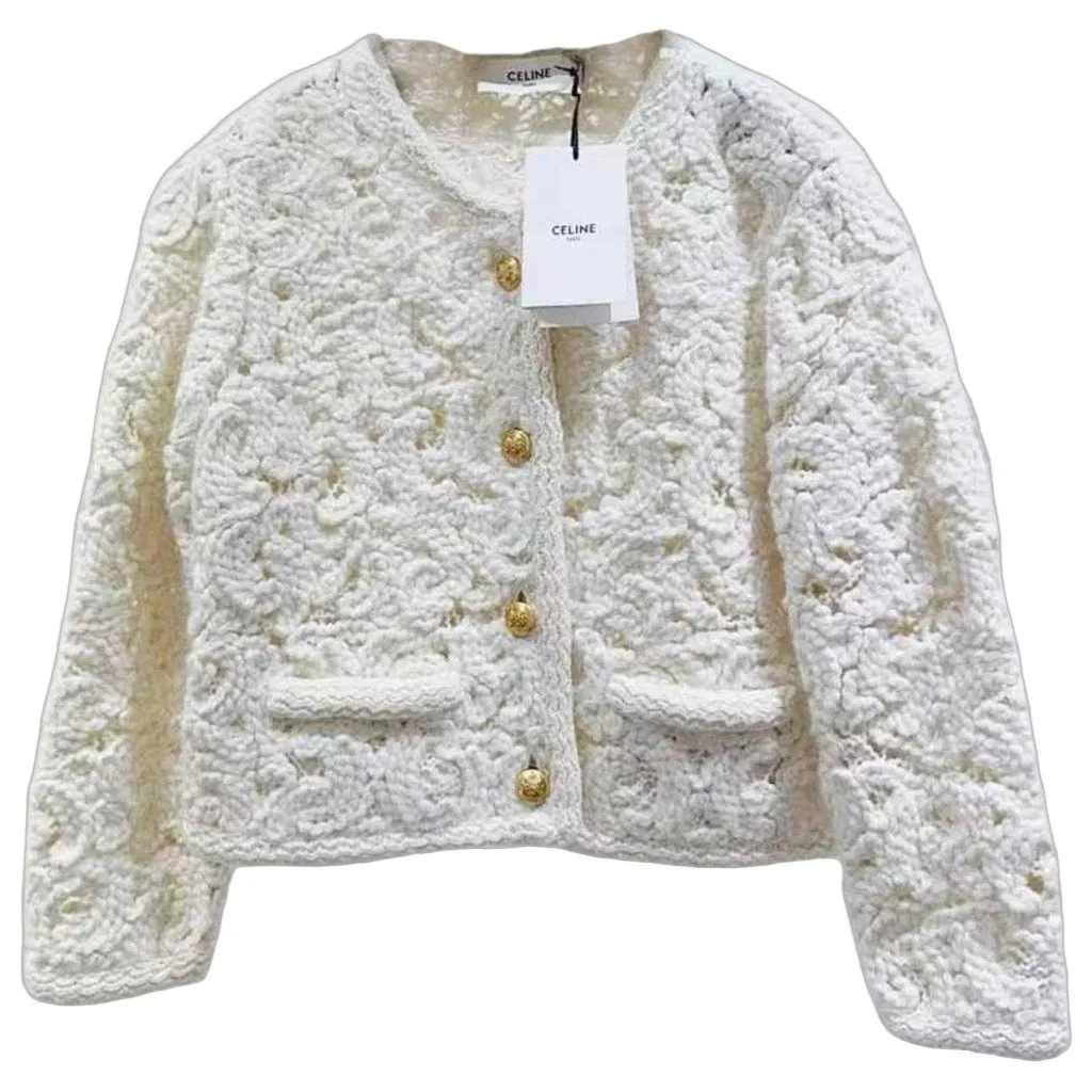 Celine Wool Jacket MultiColor Wool Never worn, with tag - Front View