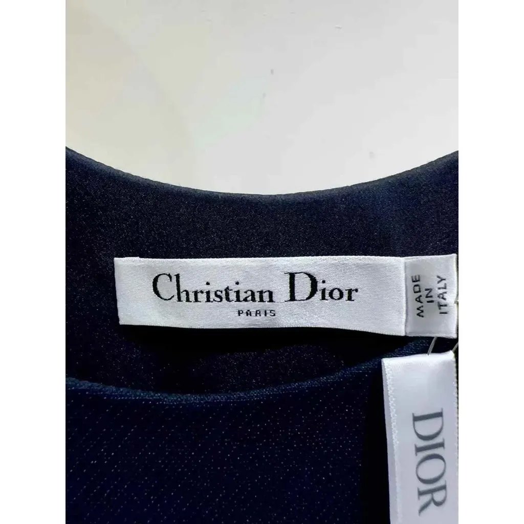 Dior Wool Dress MultiColor Wool Never worn, with tag - Back View