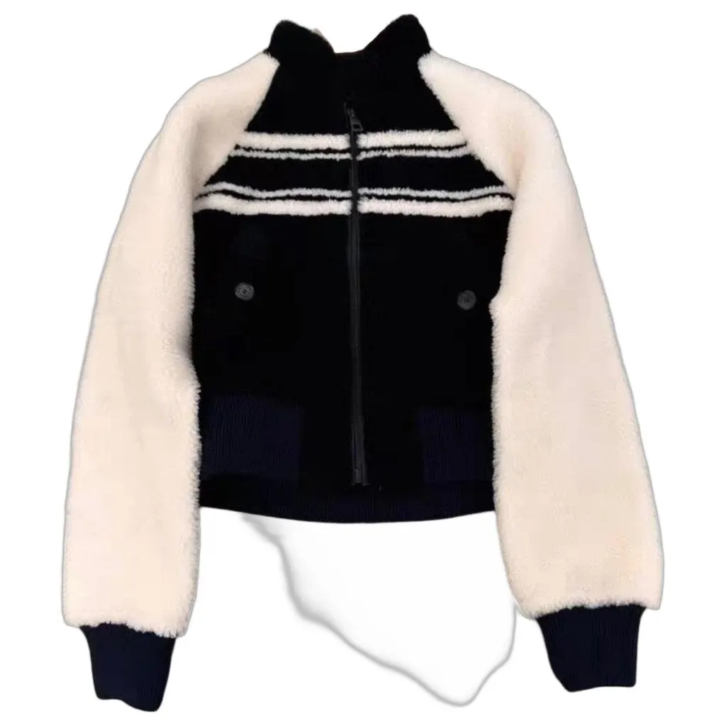 Dior Shearling Coat MultiColor Shearling Very good - Front View