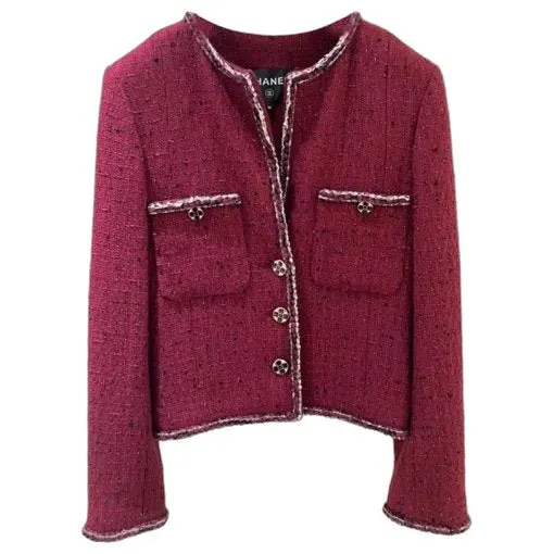 Chanel La Petite Veste Noire Tweed Jacket MultiColor Tweed Very good - Front View
