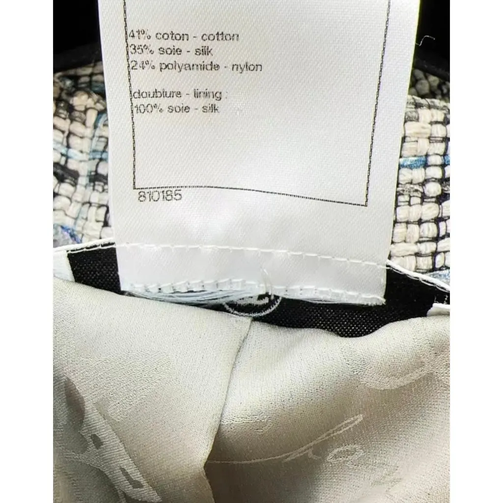 Chanel La Petite Veste Noire Cotton Jacket MultiColor Cotton Very good - Model View