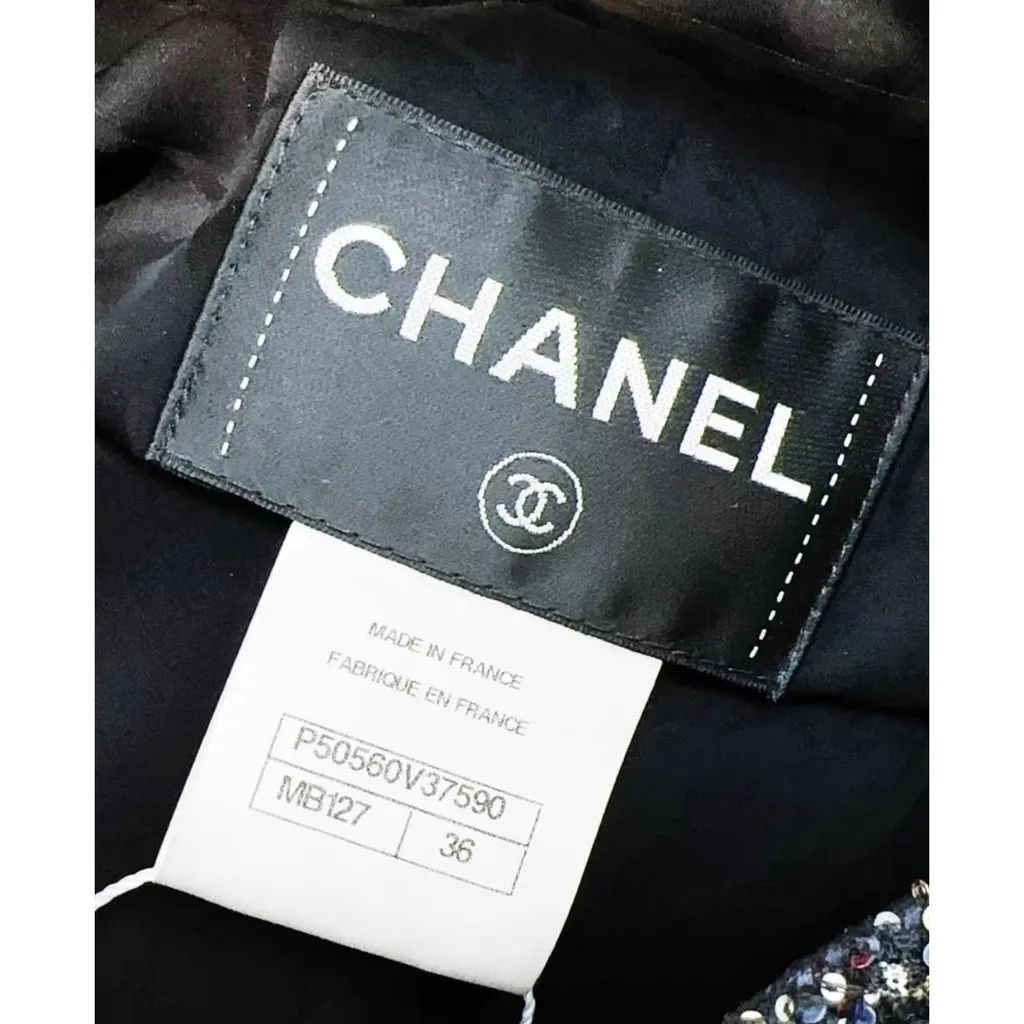 Chanel Polyester Dress MultiColor Polyester Very good - Back View