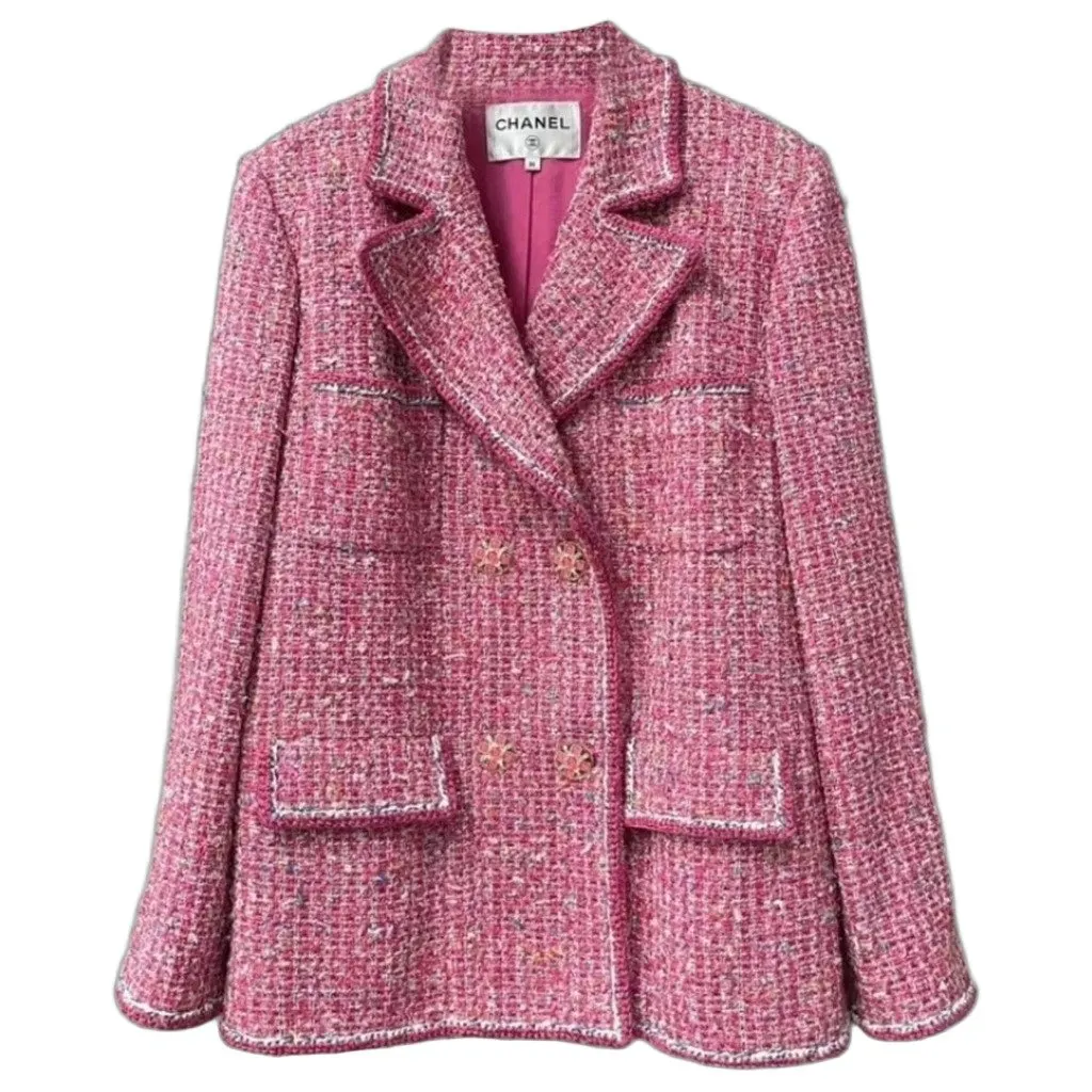 Chanel La Petite Veste Noire Tweed Jacket MultiColor Tweed Very good - Front View