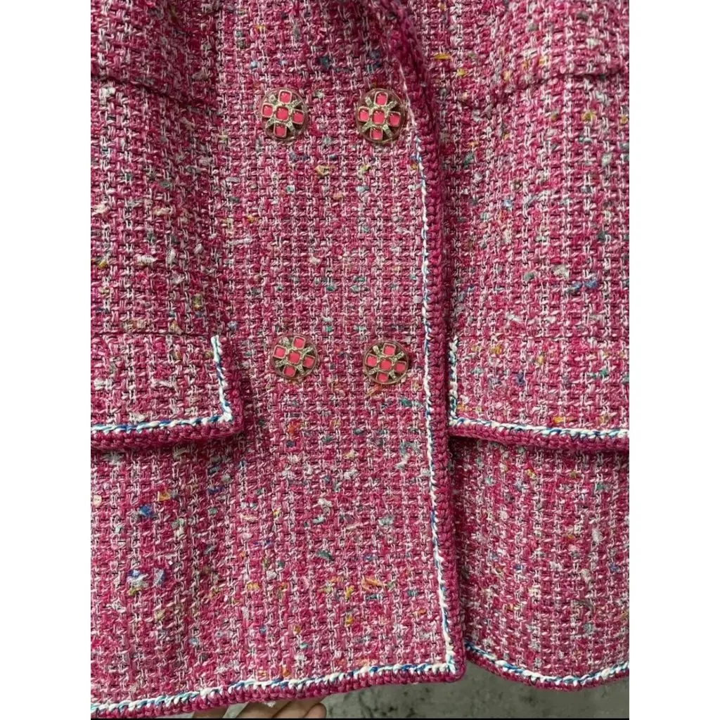 Chanel La Petite Veste Noire Tweed Jacket MultiColor Tweed Very good - Back View