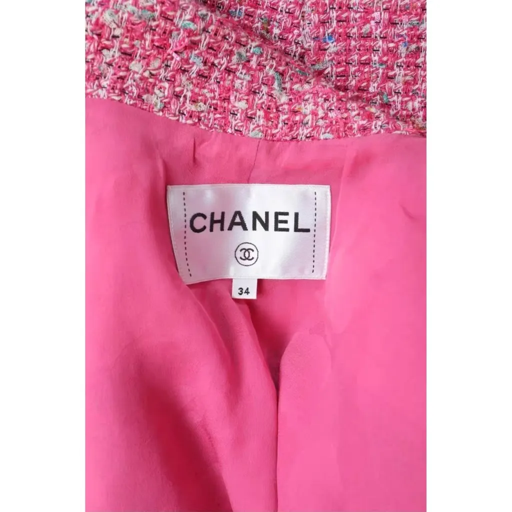 Chanel La Petite Veste Noire Tweed Jacket MultiColor Tweed Very good - Inside View