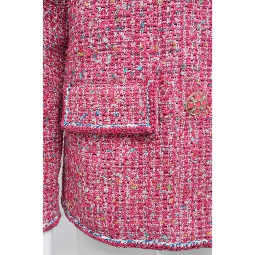 Chanel La Petite Veste Noire Tweed Jacket MultiColor Tweed Very good - Model View