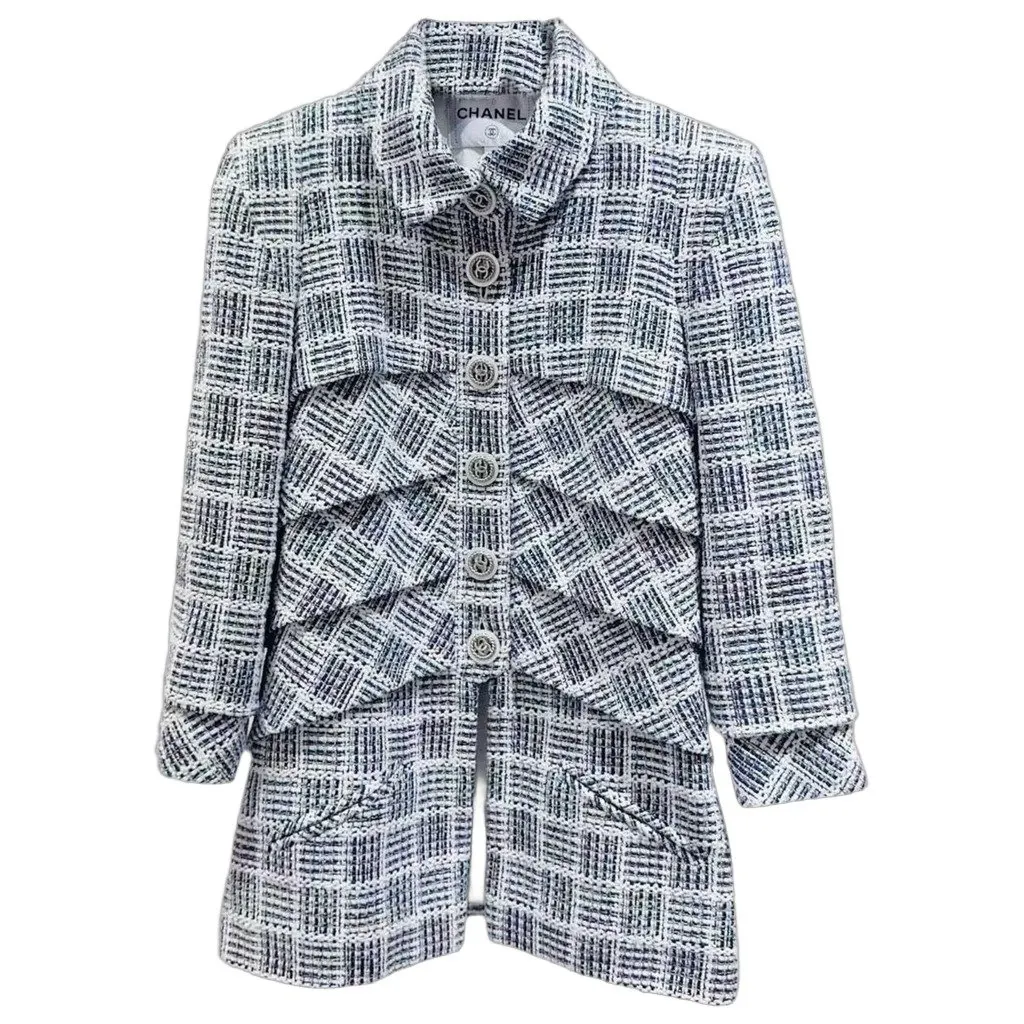 Chanel La Petite Veste Noire Cotton Jacket MultiColor Cotton Very good - Front View