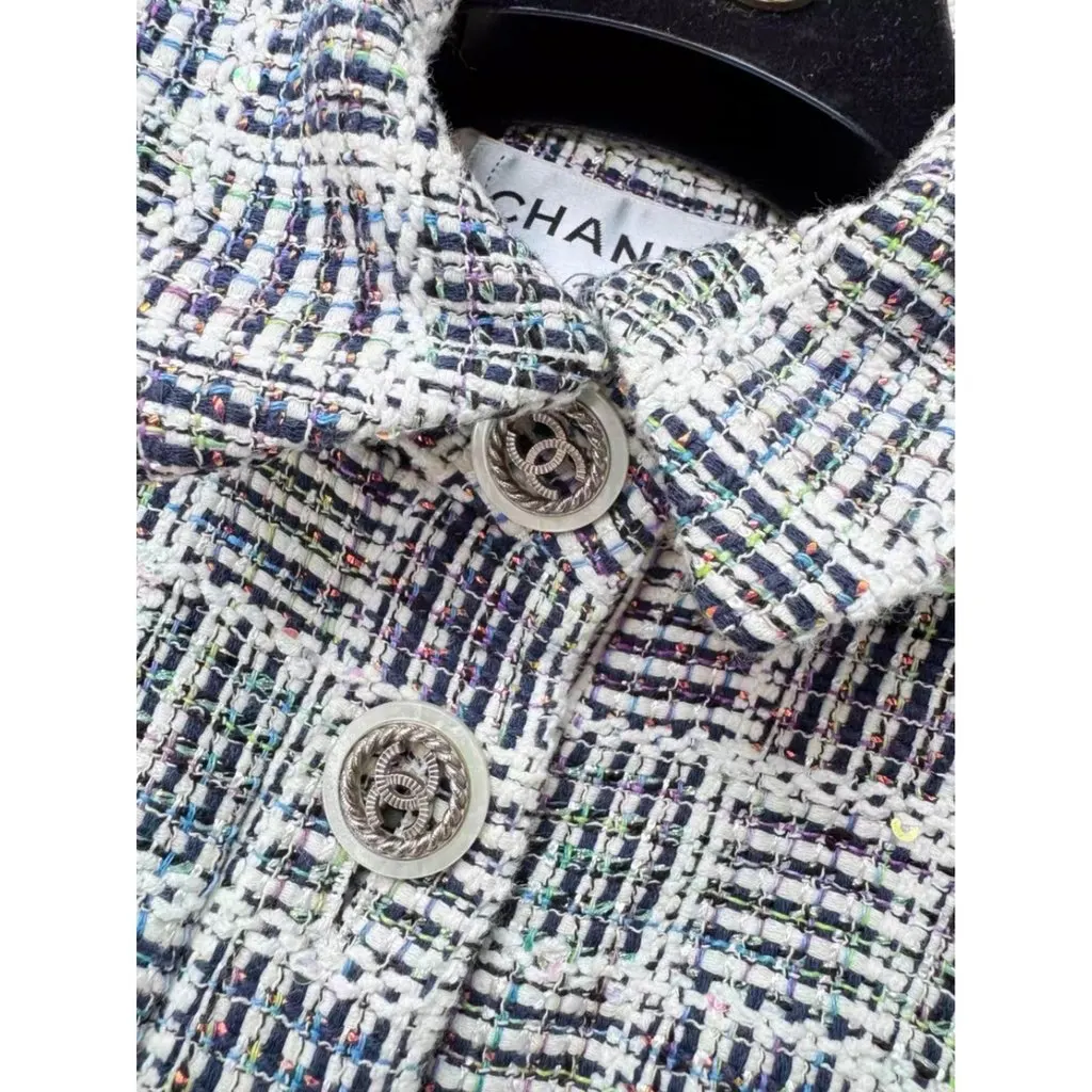 Chanel La Petite Veste Noire Cotton Jacket MultiColor Cotton Very good - Model View