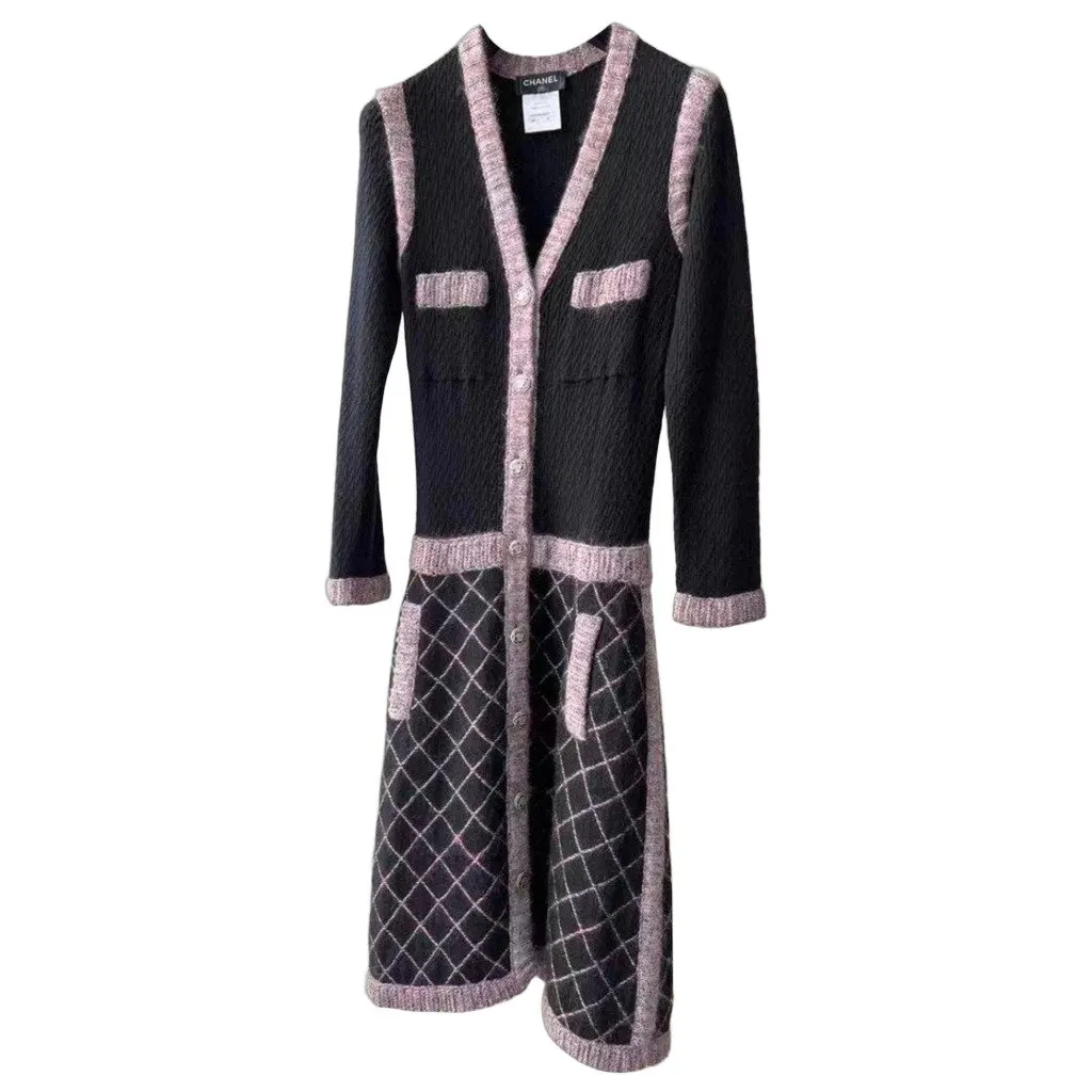 Chanel Cashmere Dress MultiColor Cashmere Very good - Front View