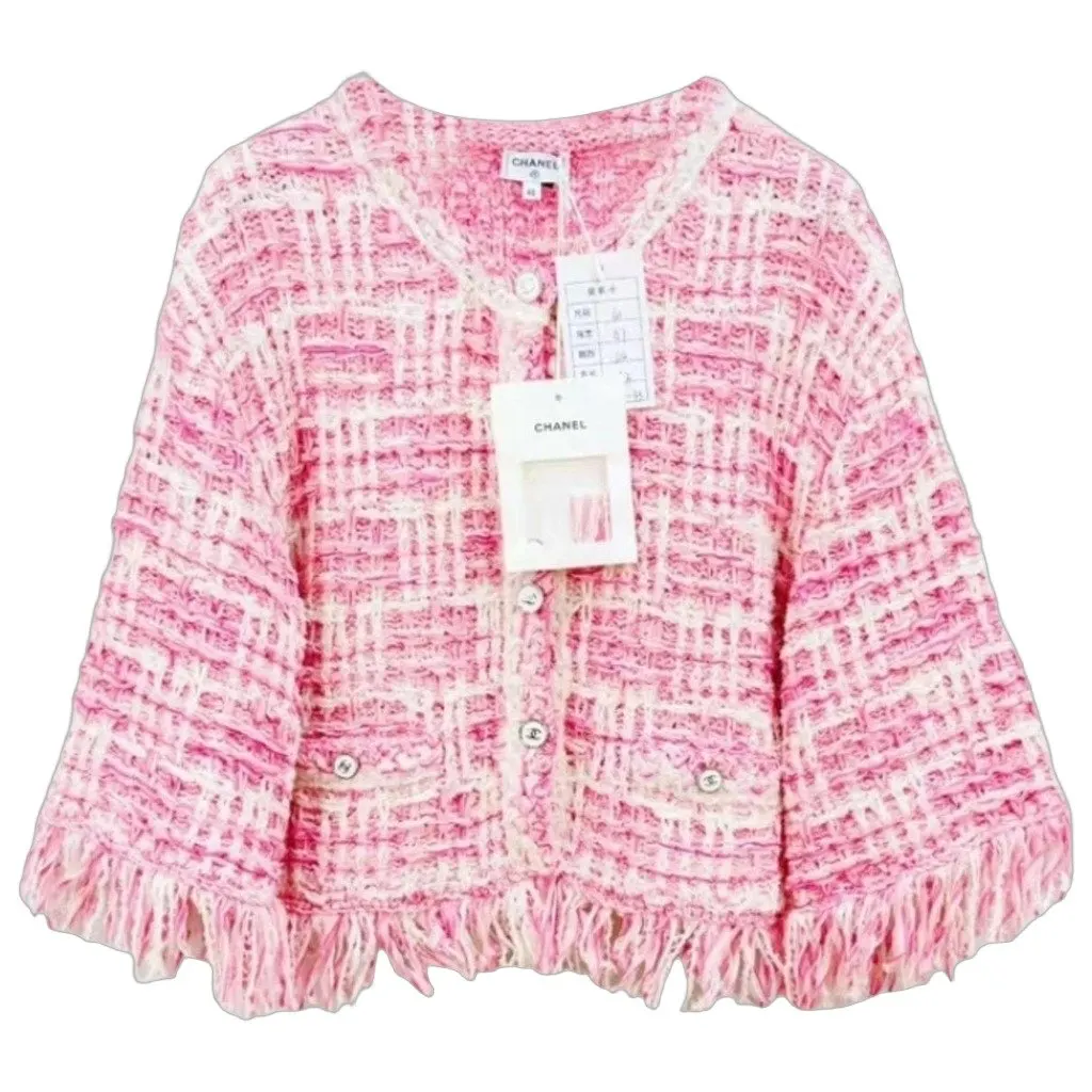 Chanel La Petite Veste Noire Cotton Jacket MultiColor Cotton Never worn, with tag - Front View