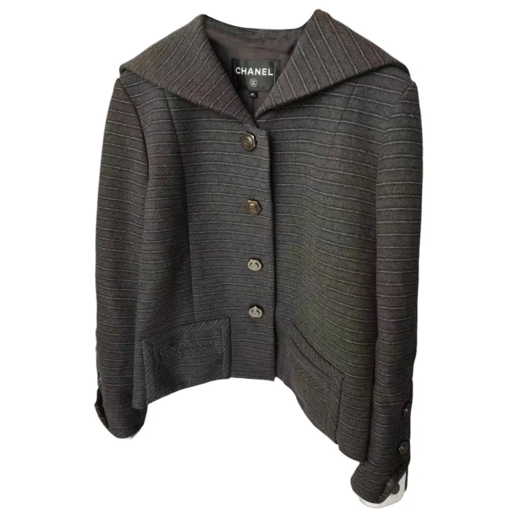 Chanel La Petite Veste Noire Cashmere Jacket MultiColor Cashmere Very good - Front View