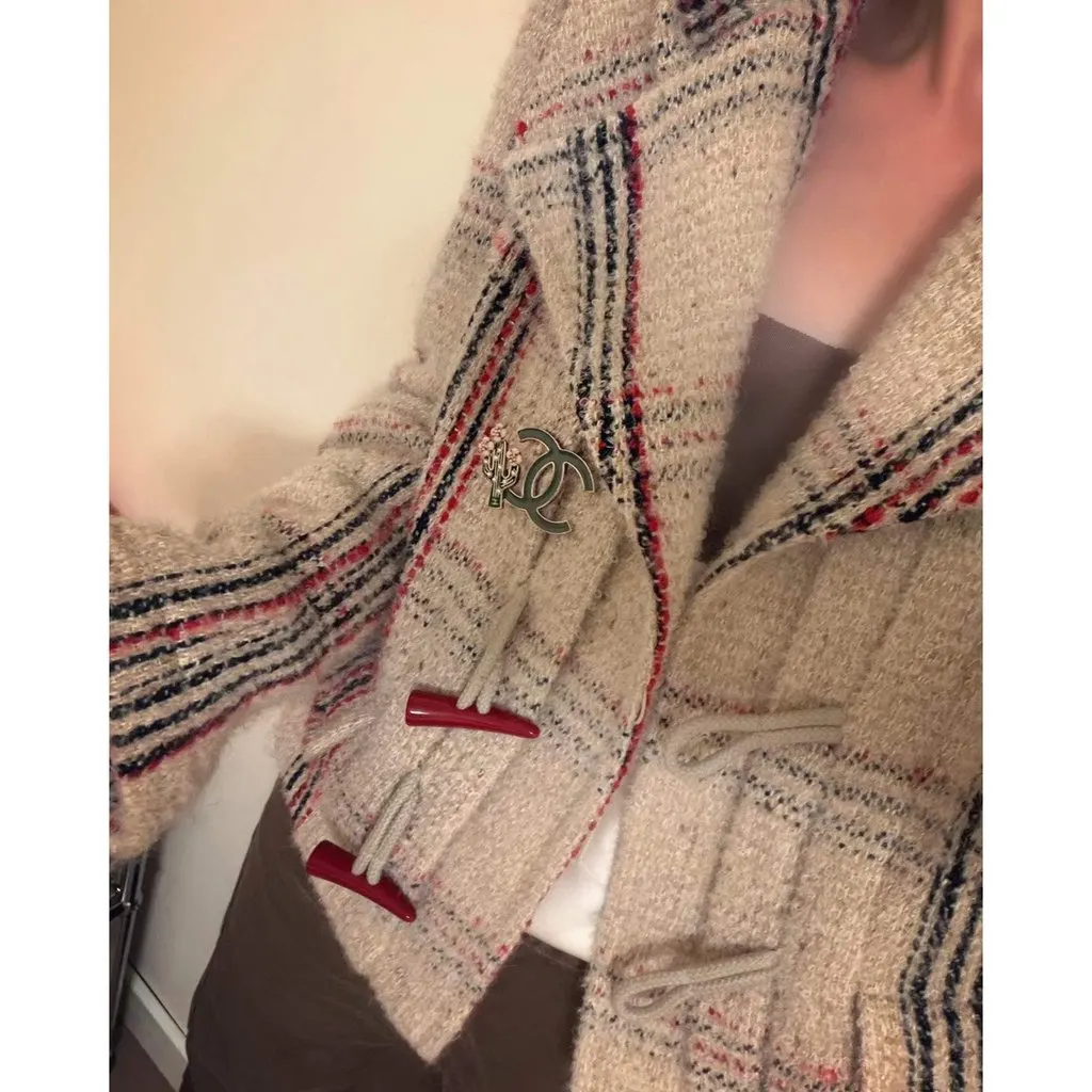 Chanel Wool Coat MultiColor Wool Very good - Box View
