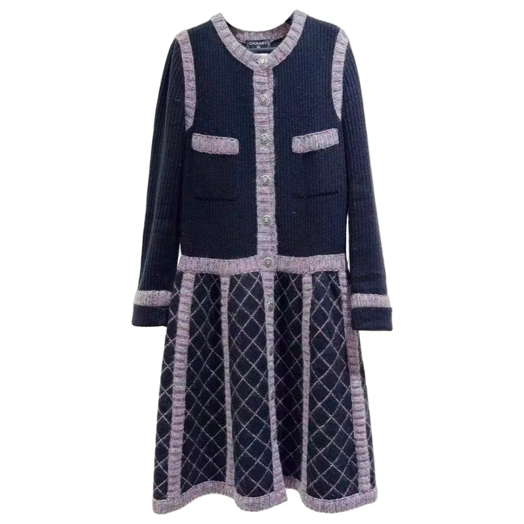 Chanel Cashmere Dress MultiColor Cashmere Very good - Front View