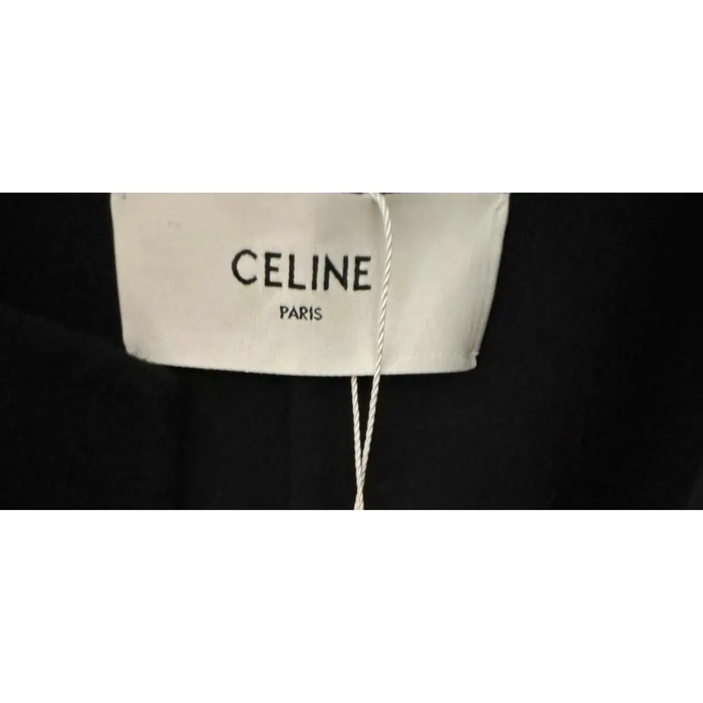 Celine Black Cashmere Coat Black Cashmere Very good - Inside View