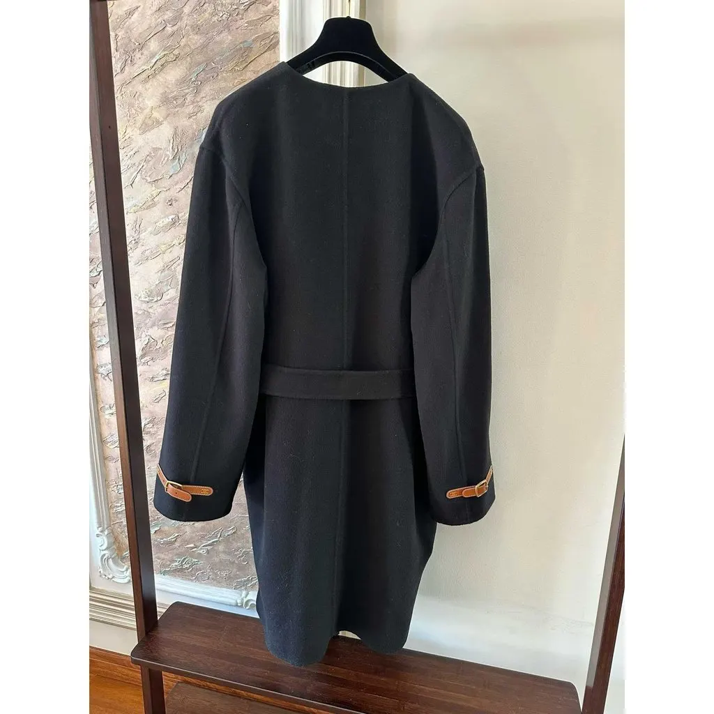 Celine Black Cashmere Coat Black Cashmere Very good - Box View