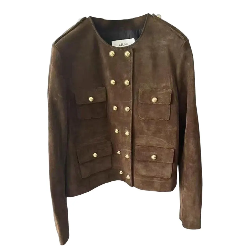 Celine Leather Jacket MultiColor Leather Very good - Front View