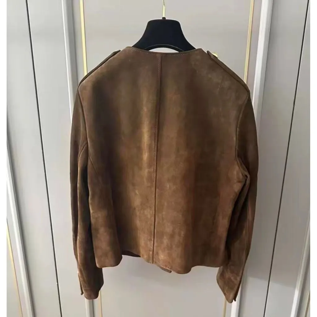 Celine Leather Jacket MultiColor Leather Very good - Back View