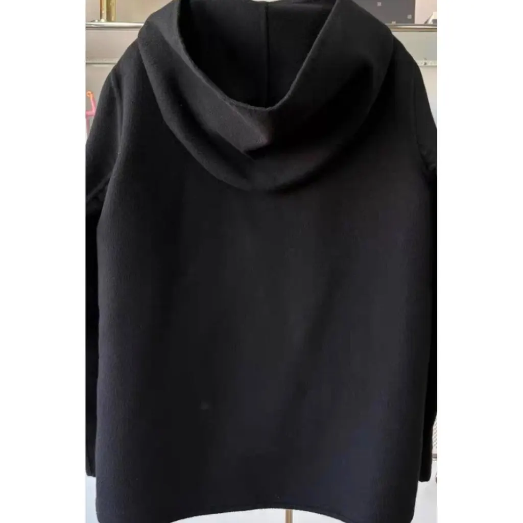 Hermes Black Cashmere Coat Black Cashmere Very good - Inside View