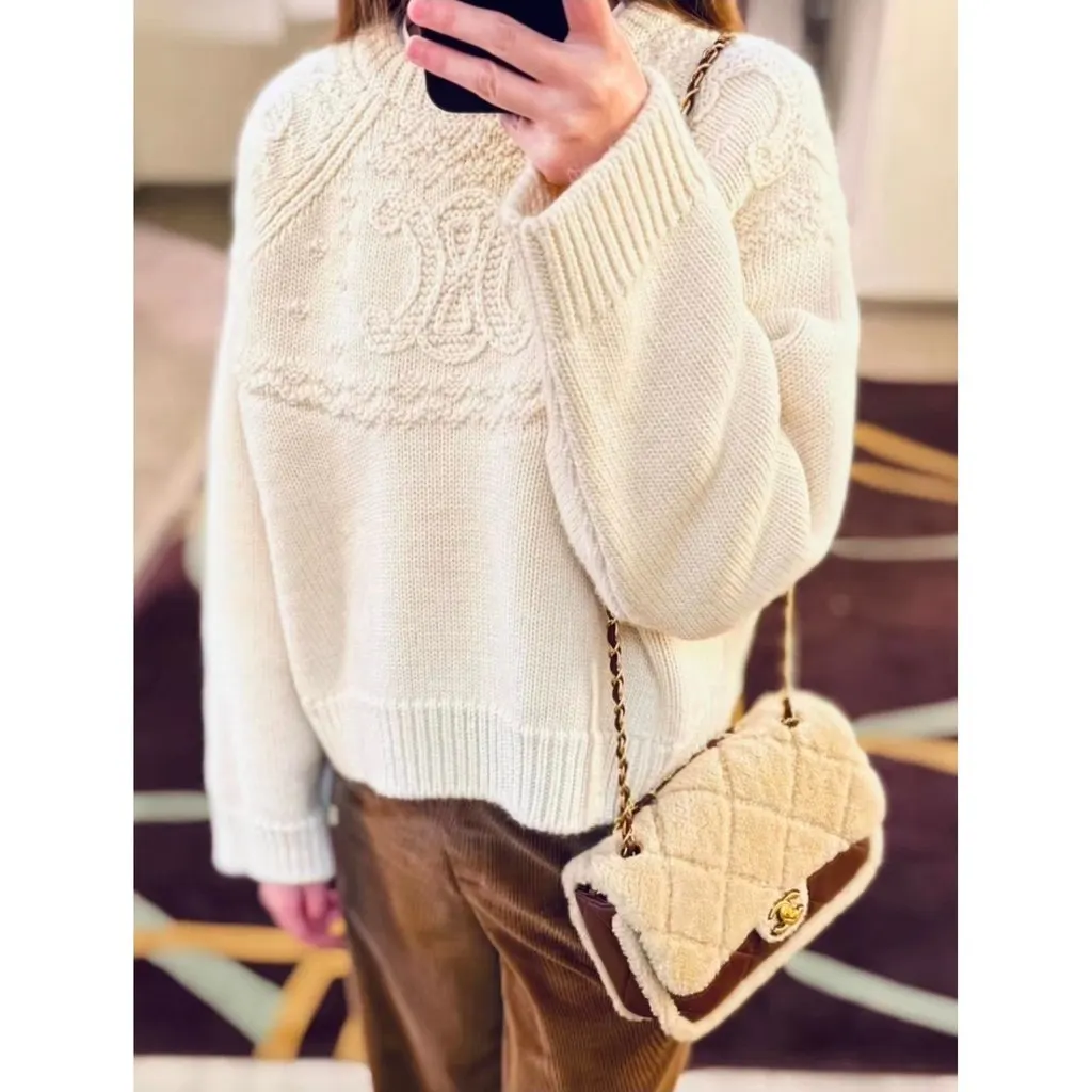 Celine Wool Knitwear MultiColor Wool Very good - Back View