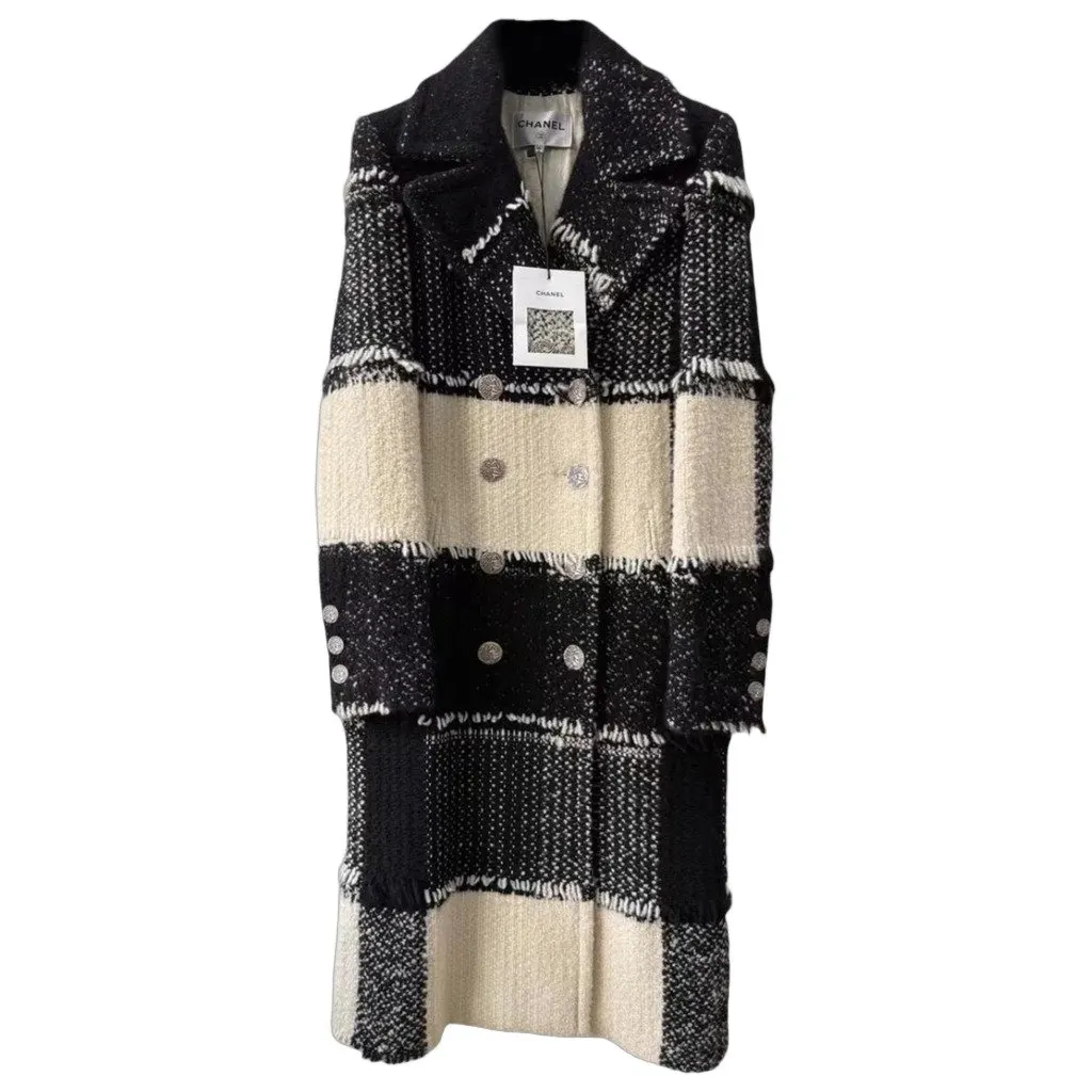 Chanel Cashmere Coat MultiColor Cashmere Never worn, with tag - Front View