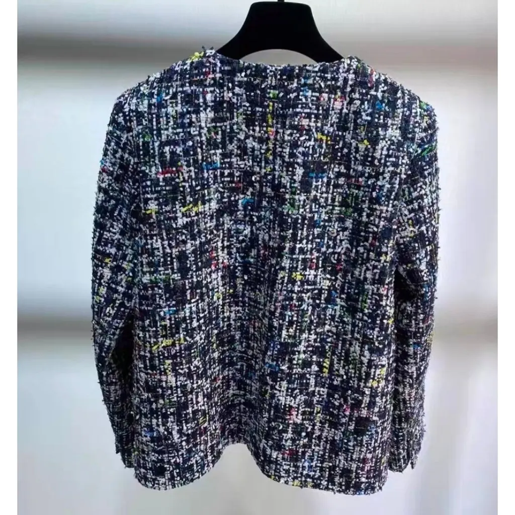 Chanel La Petite Veste Noire Tweed Jacket MultiColor Tweed Never worn, with tag - Inside View