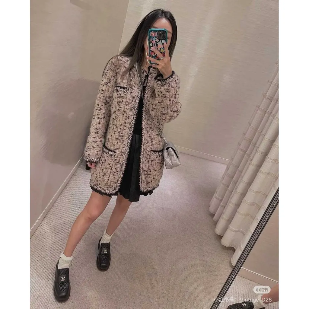 Chanel Cashmere Coat MultiColor Cashmere Never worn, with tag - Box View