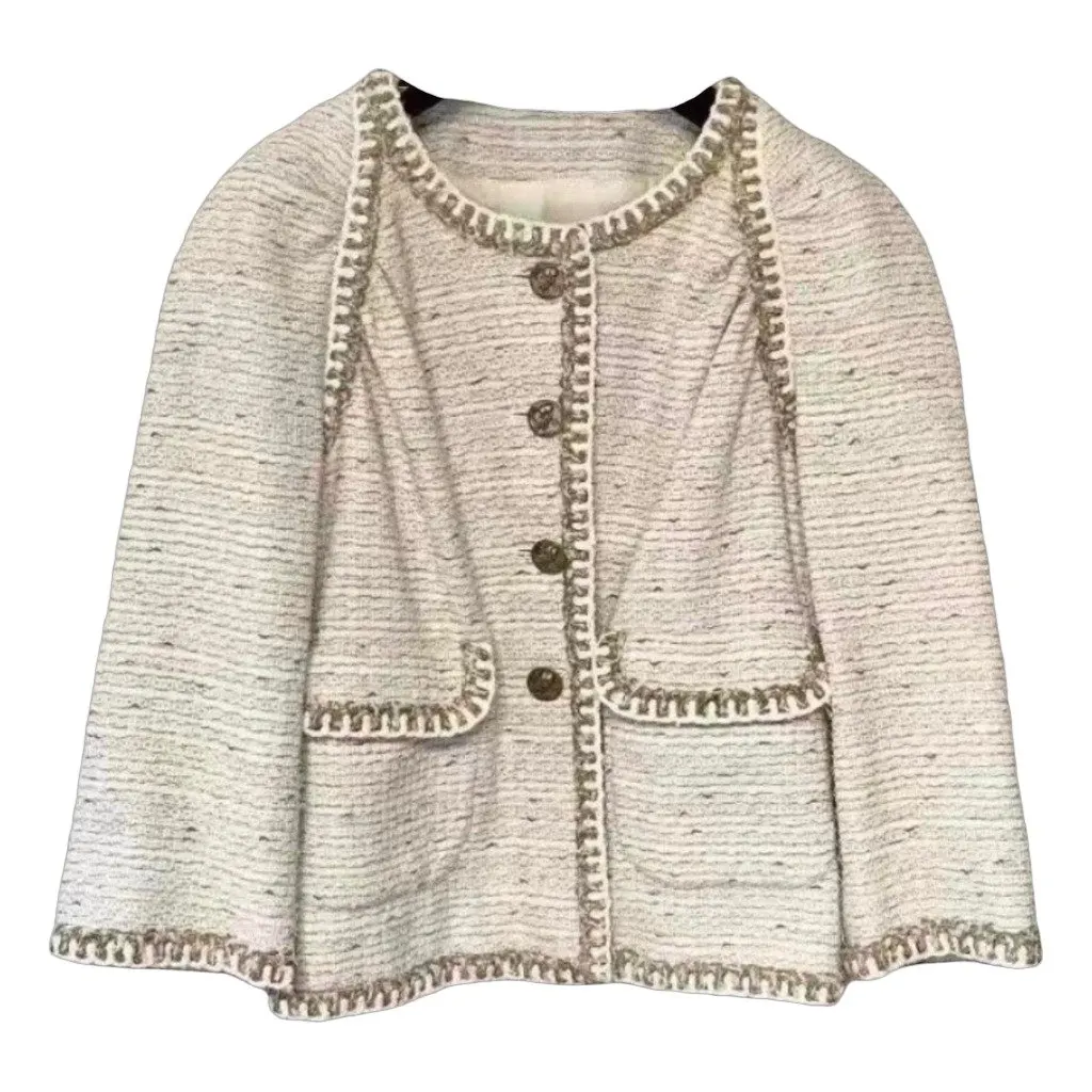 Chanel La Petite Veste Noire Tweed Jacket MultiColor Tweed Very good - Front View