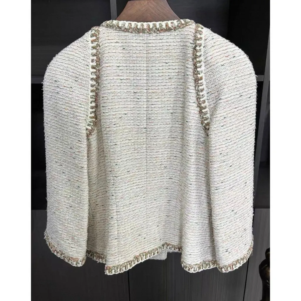 Chanel La Petite Veste Noire Tweed Jacket MultiColor Tweed Very good - Back View