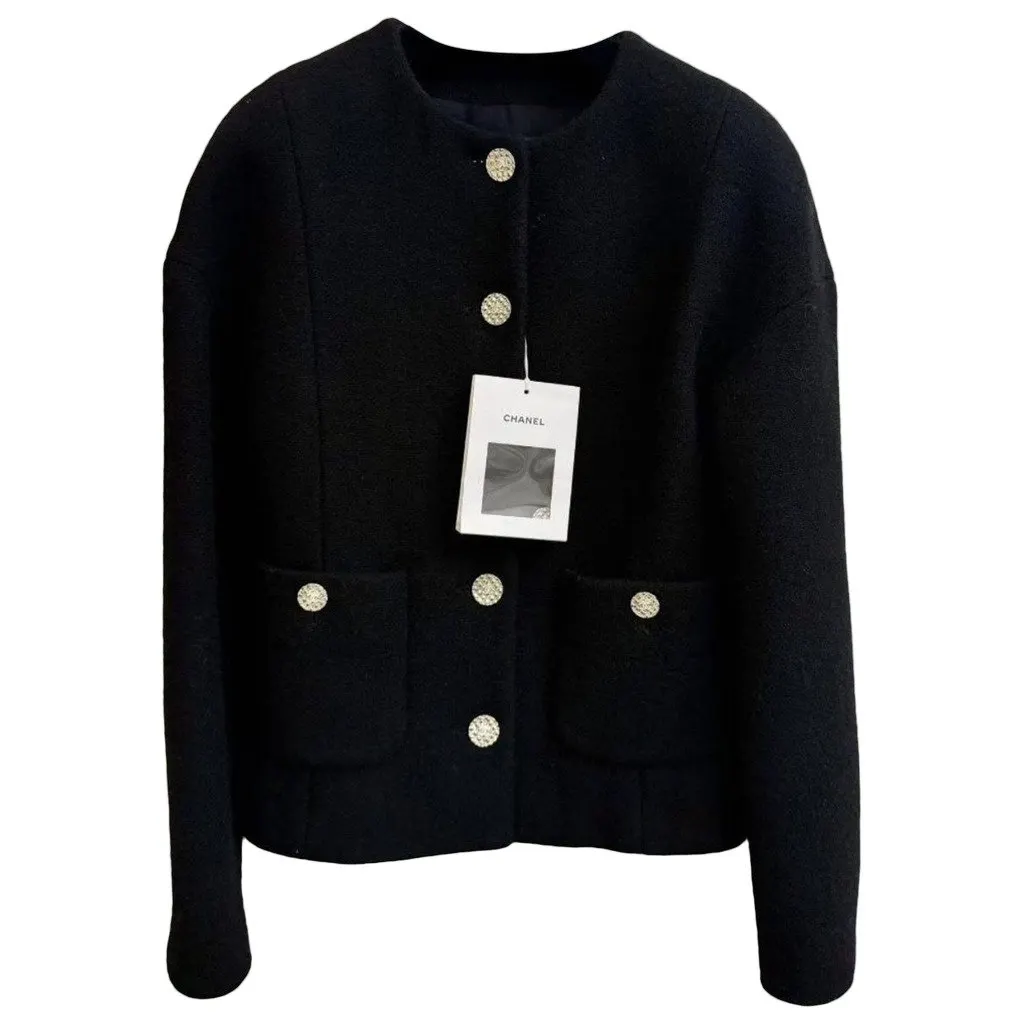 Chanel La Petite Veste Noire Wool Jacket MultiColor Wool Never worn - Front View