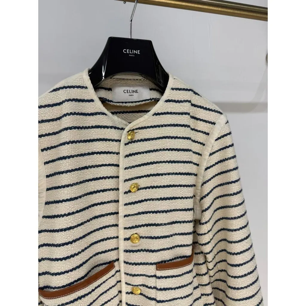 Celine Cotton Jacket MultiColor Cotton Very good - Back View