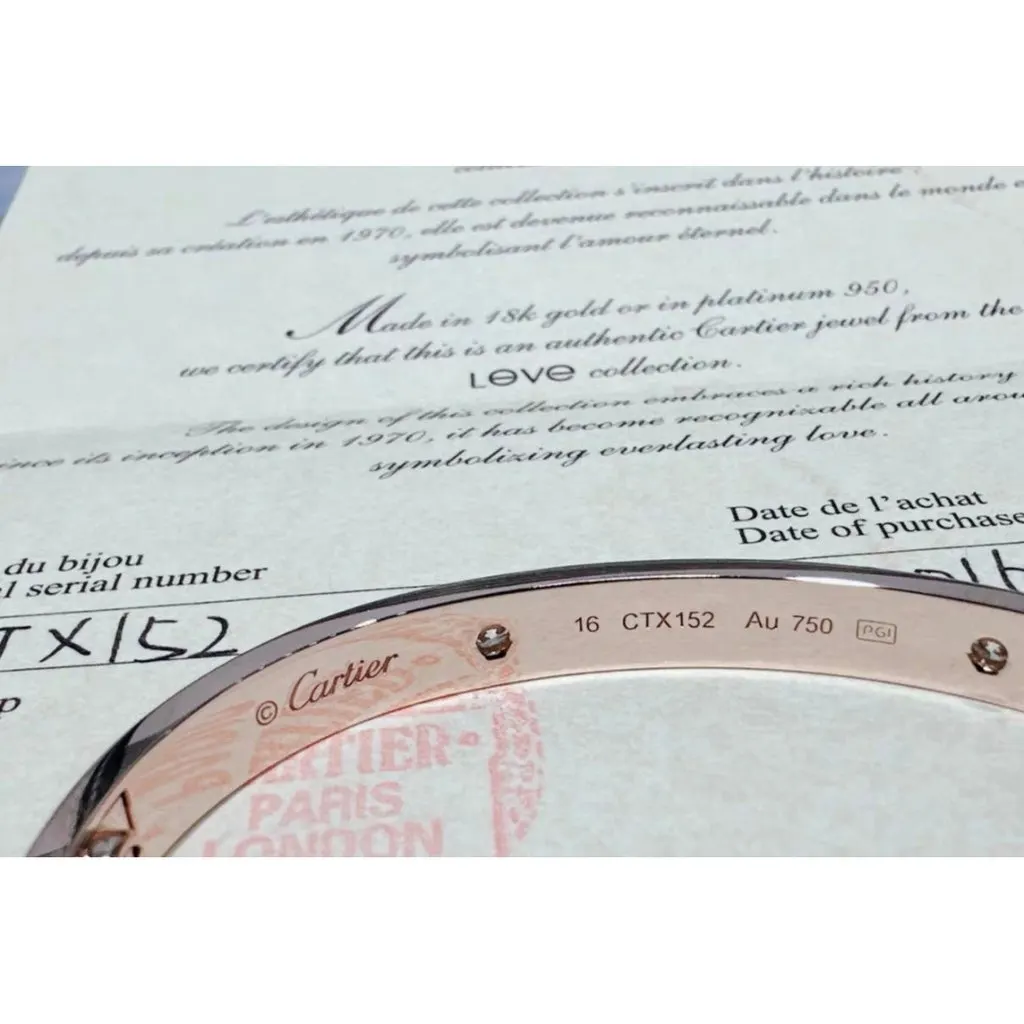 Cartier Love Pink Gold Bracelet MultiColor Very good - Inside View