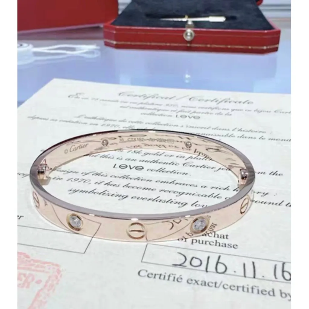 Cartier Love Pink Gold Bracelet MultiColor Very good - Box View